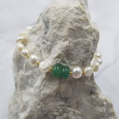 Baroque Pearl Gemstone Bracelet