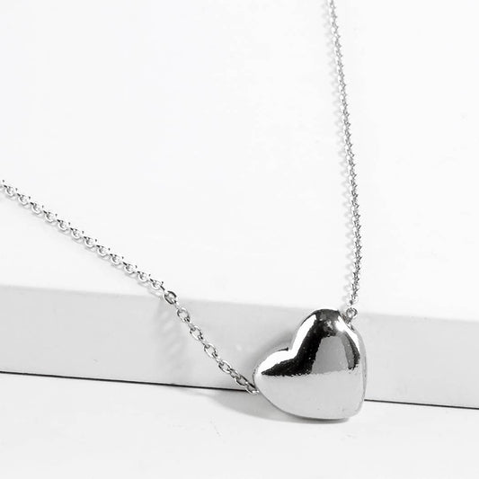 Gold-Dipped Heart Figure Necklace