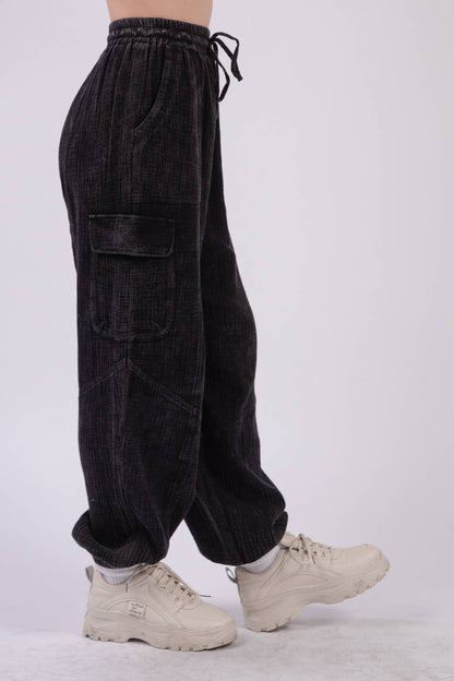 Nina's Woven Gauze Cargo Pant