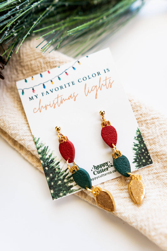 Triple Festive Lights  Earrings