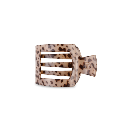 Square Flat Hair Clip | Small | Blonde Tortoise