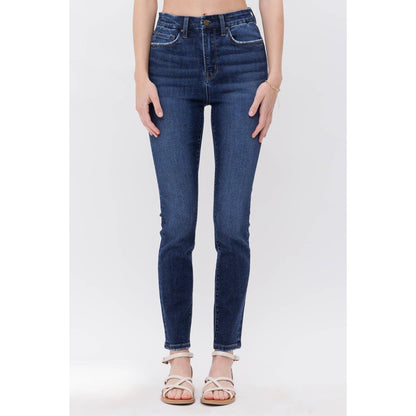 Micalet Dark Blue High Rise Skinny Jeans