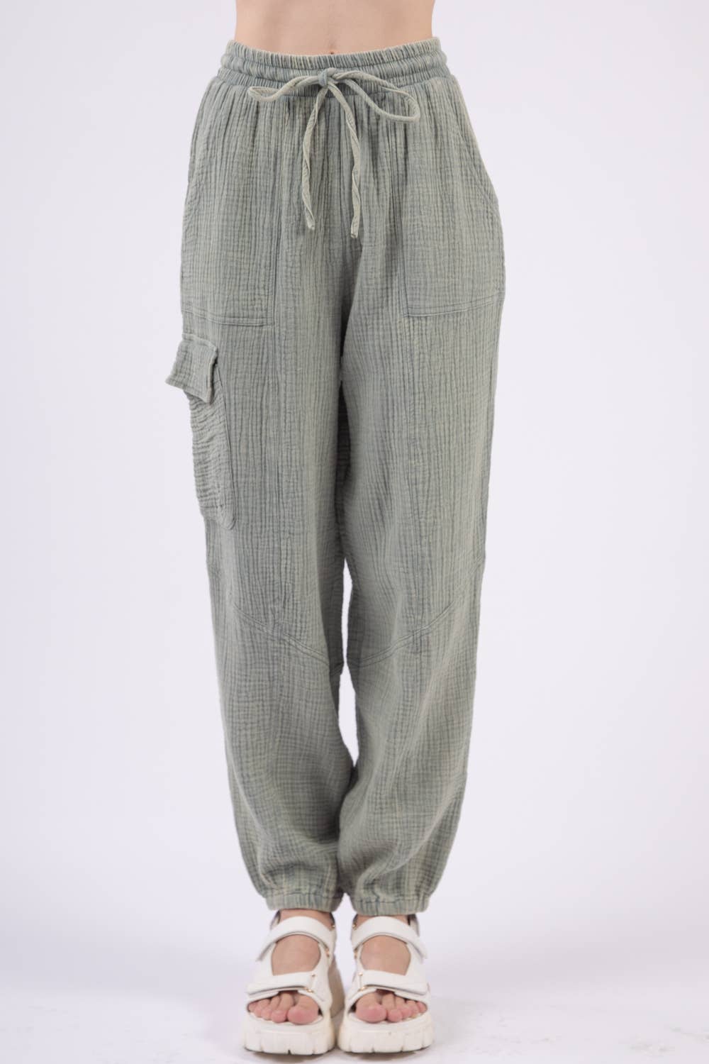 Nina's Woven Gauze Cargo Pant