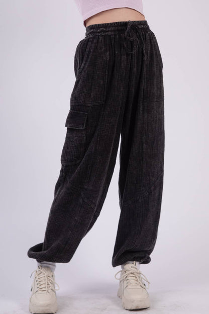 Nina's Woven Gauze Cargo Pant