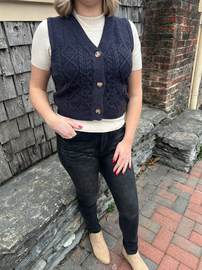 Catherine's Cable Knit Vest