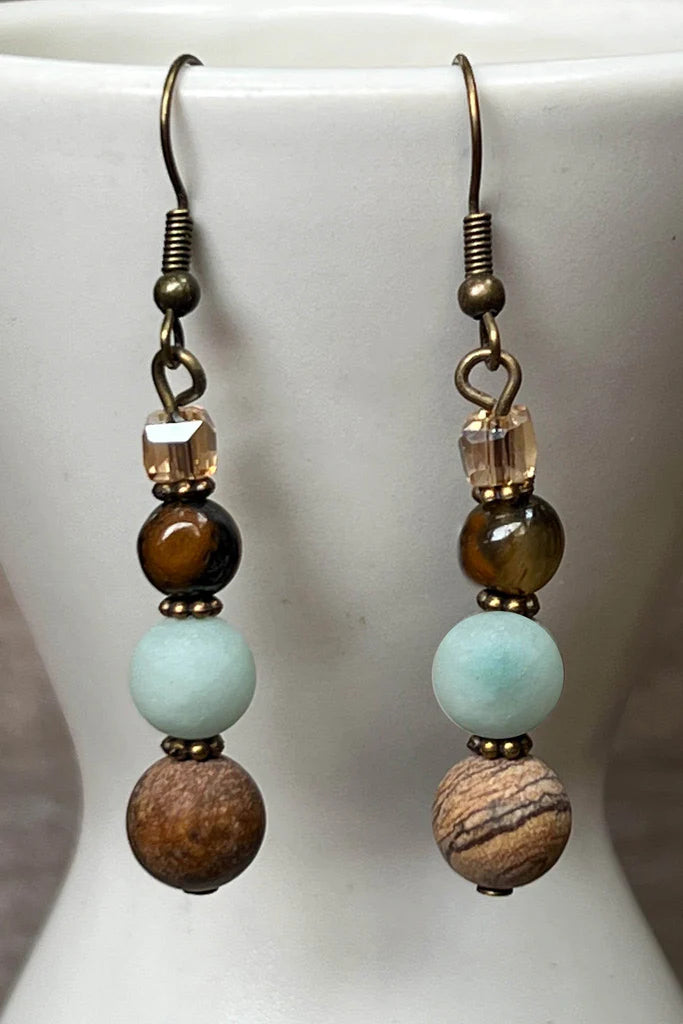 Emory Earrings Amazonite