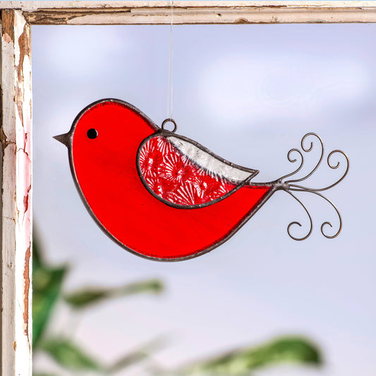 Bird Sun Catcher Stained Glass