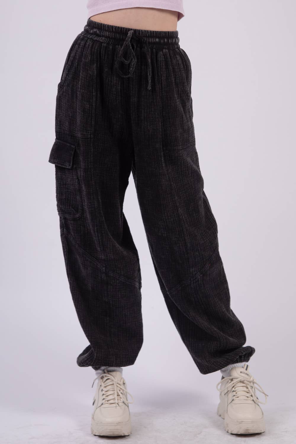 Nina's Woven Gauze Cargo Pant