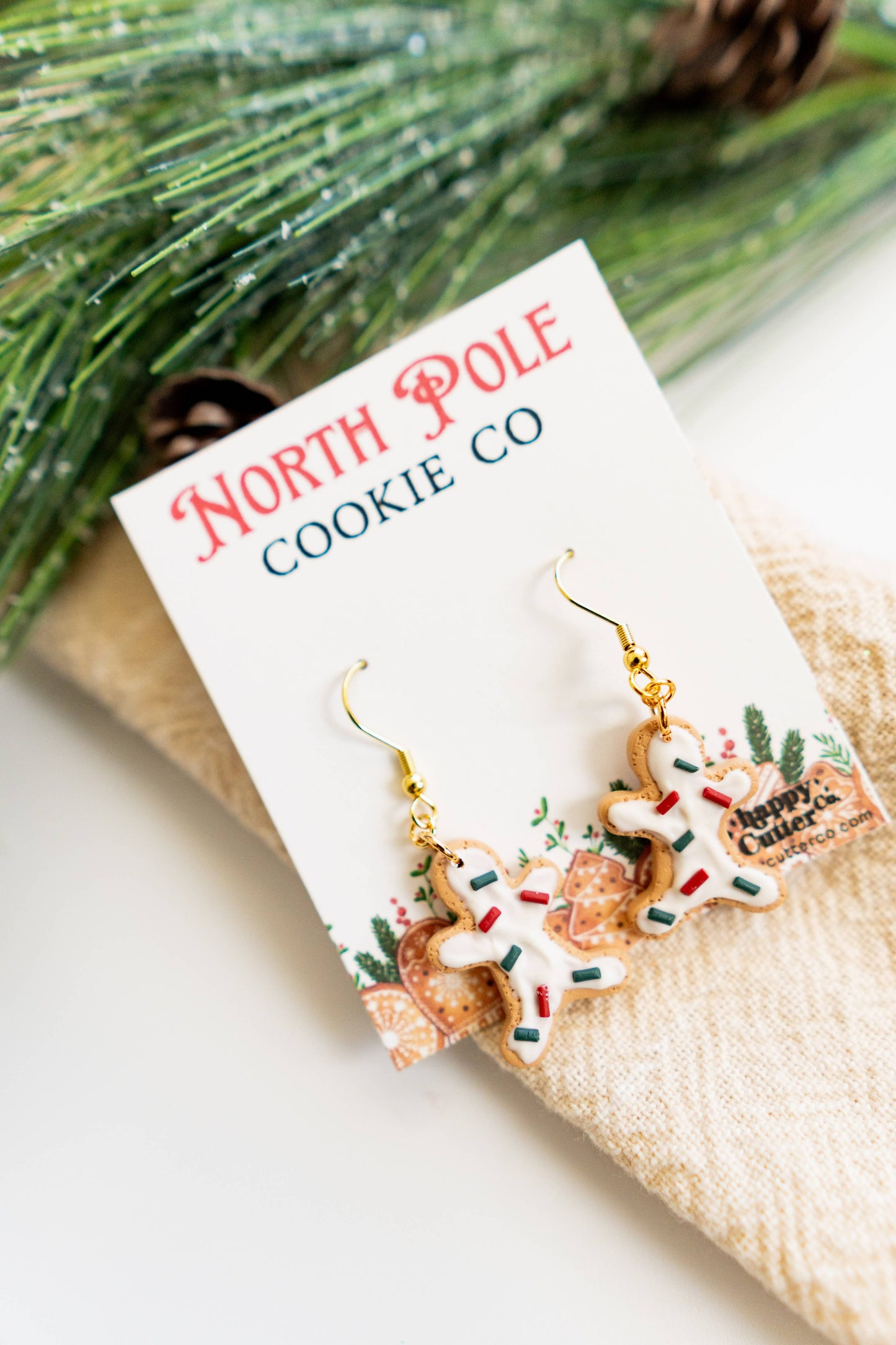 Gingerbread Sugar Cookie Earrings