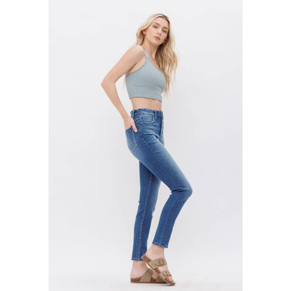 Artemis Medium Blue High Rise Skinny Jeans