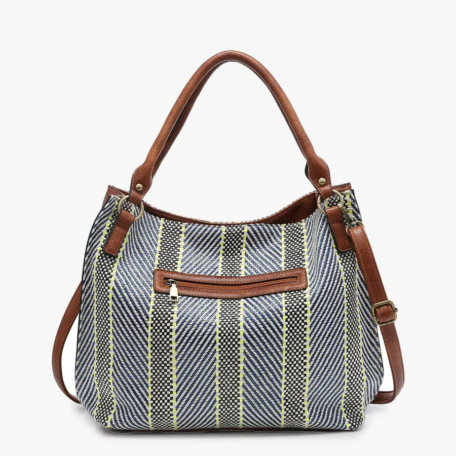 Connar Monogrammable Striped Tote