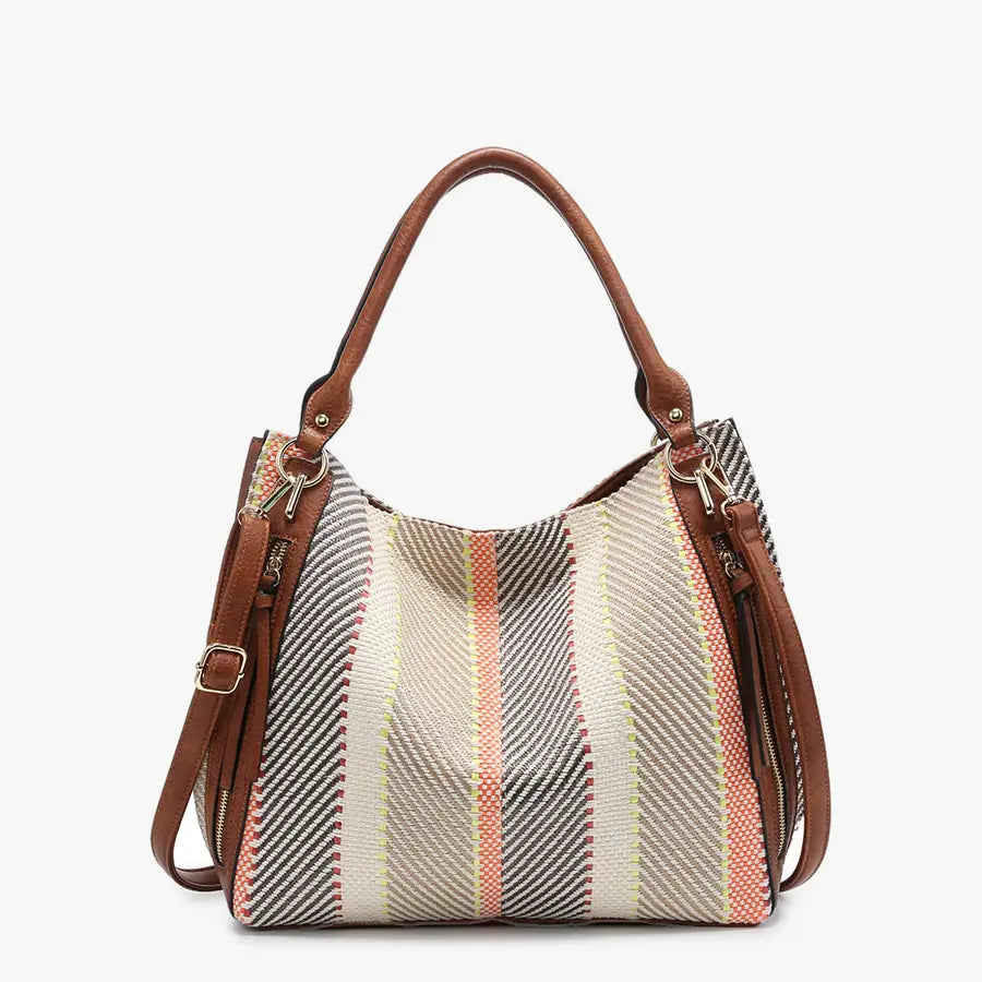 Connar Monogrammable Striped Tote