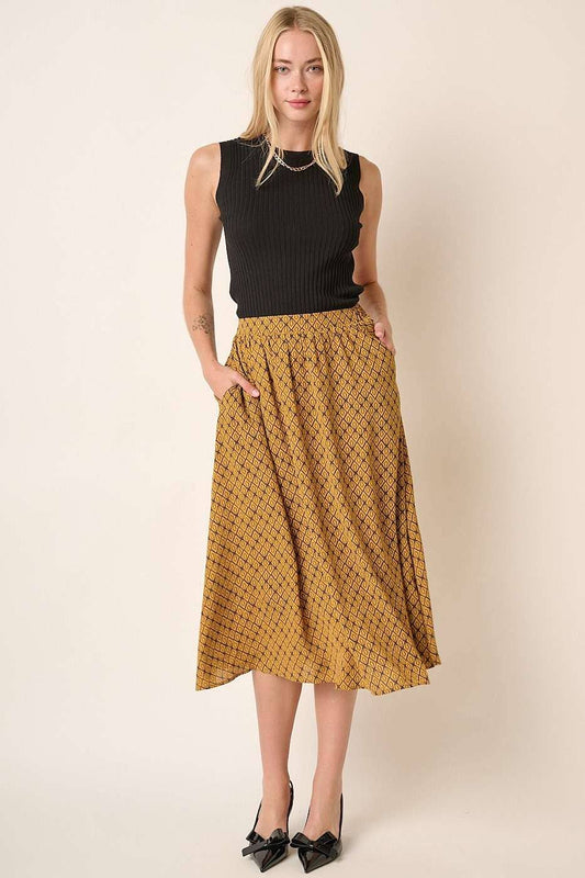 Clara's Abstract Print Skirt