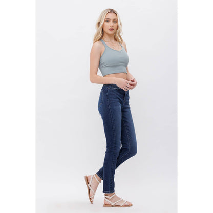 Micalet Dark Blue High Rise Skinny Jeans