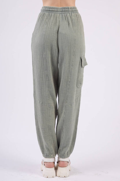 Nina's Woven Gauze Cargo Pant