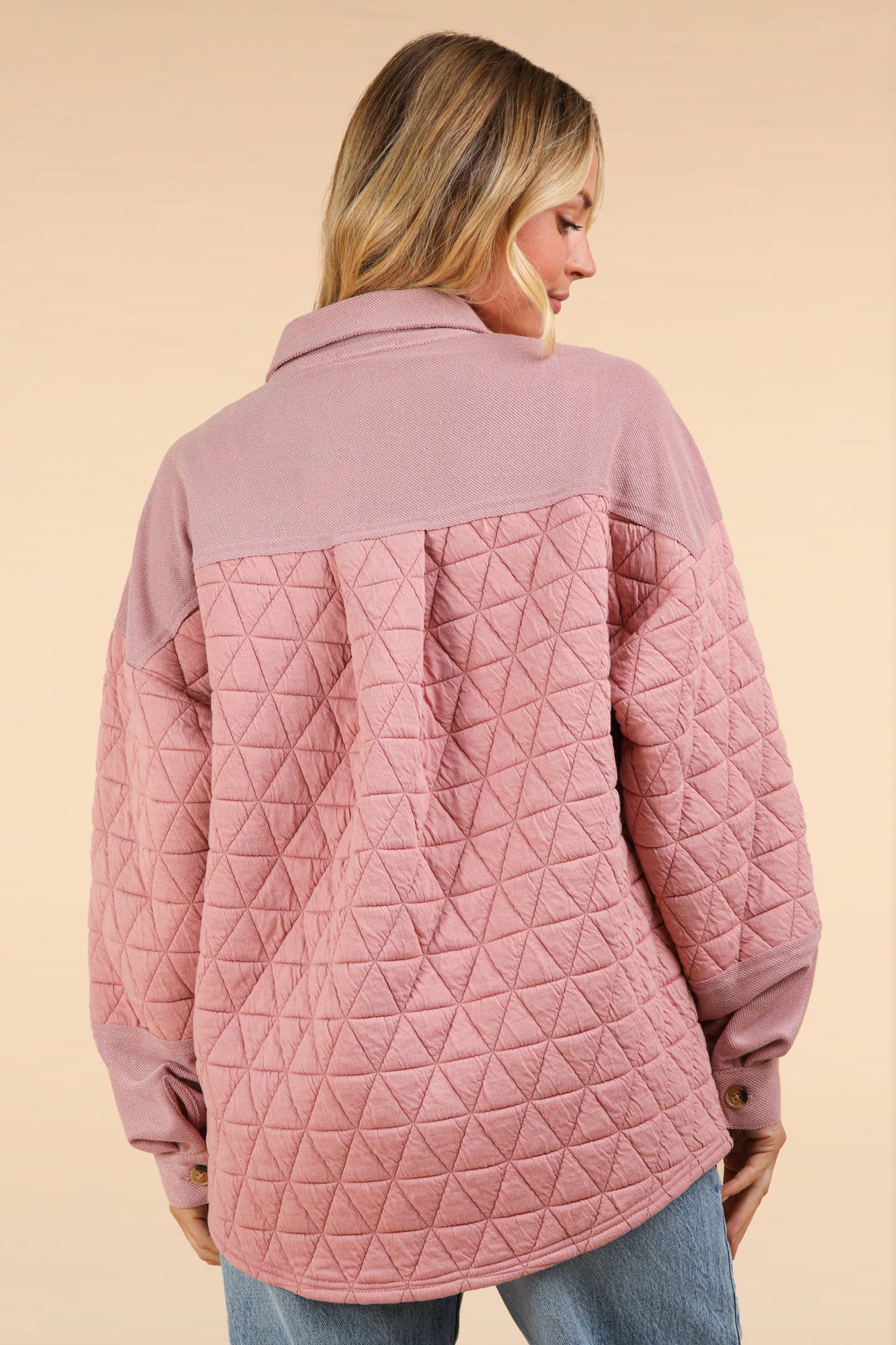 Kalli's Oversized Quilted Cozy Shacket