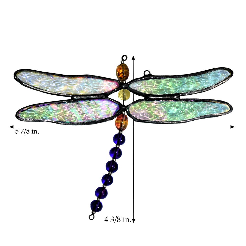 Stained Glass Dragonfly Suncatcher