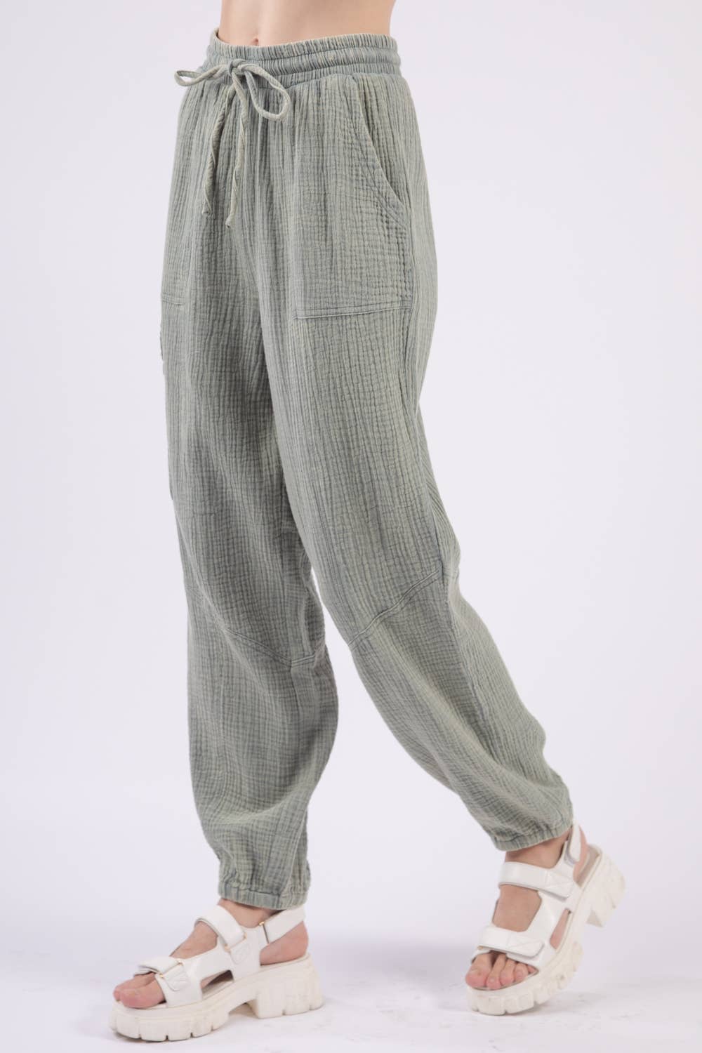 Nina's Woven Gauze Cargo Pant