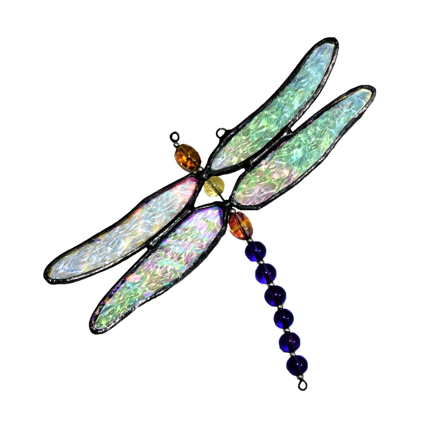 Stained Glass Dragonfly Suncatcher