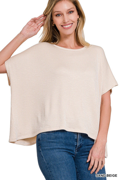 Eira's Oversized Ribbed Top