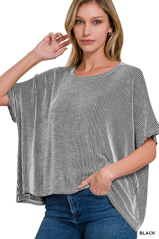 Eira's Oversized Ribbed Top