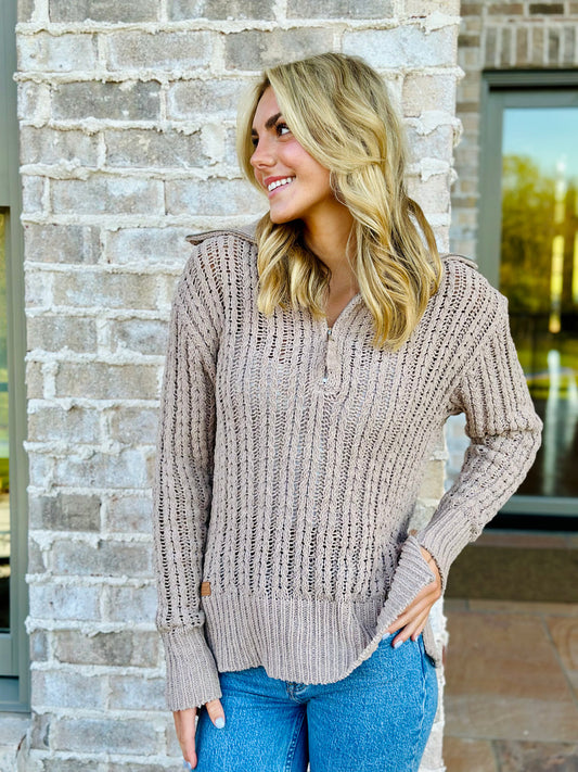 Ellery's Mocha Knit Sweater