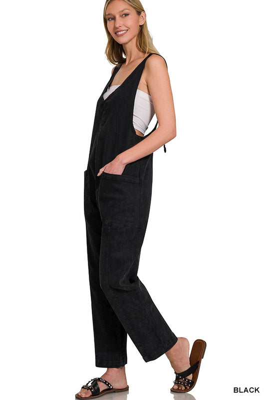 Neve's Black Baggy Jumpsuit