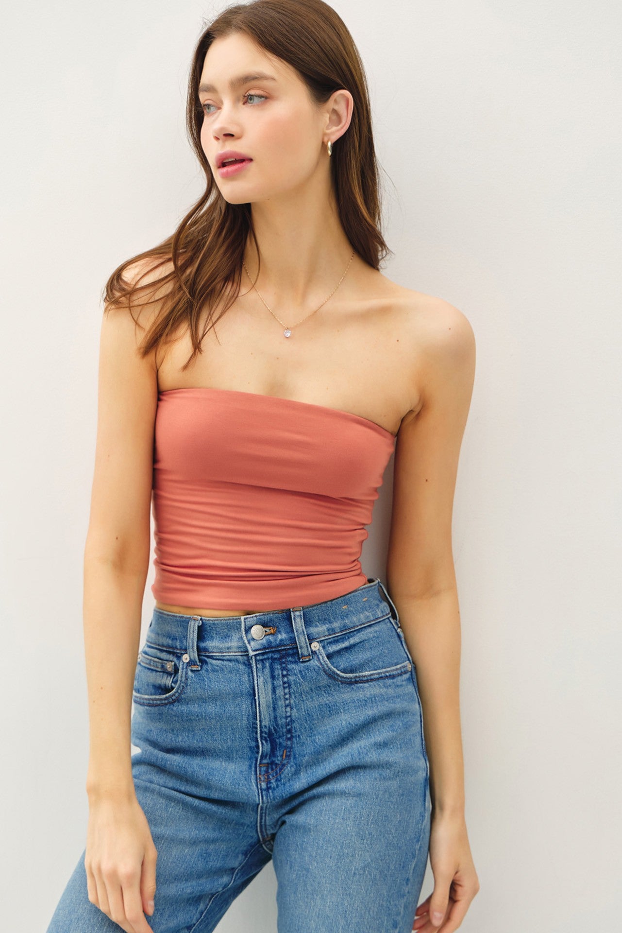 Bree's Basic Bandeau Crop Top