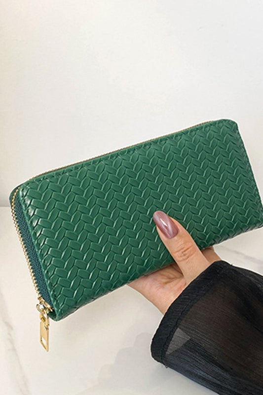 Trendy Vegan Woven Wallet